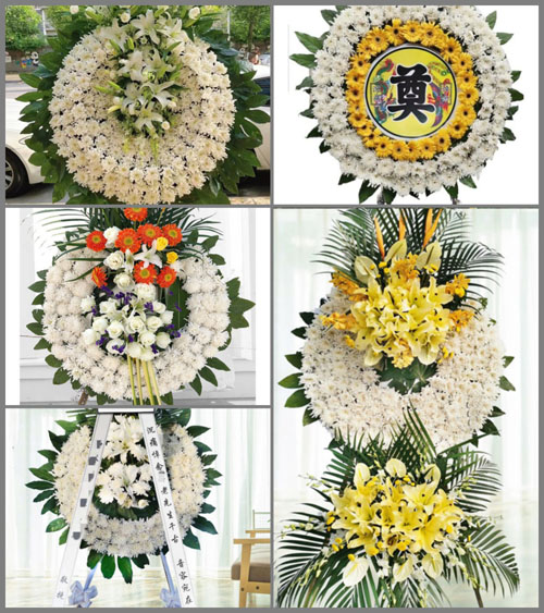 湖南常德武陵区白鹤山乡大流陂村花圈速递